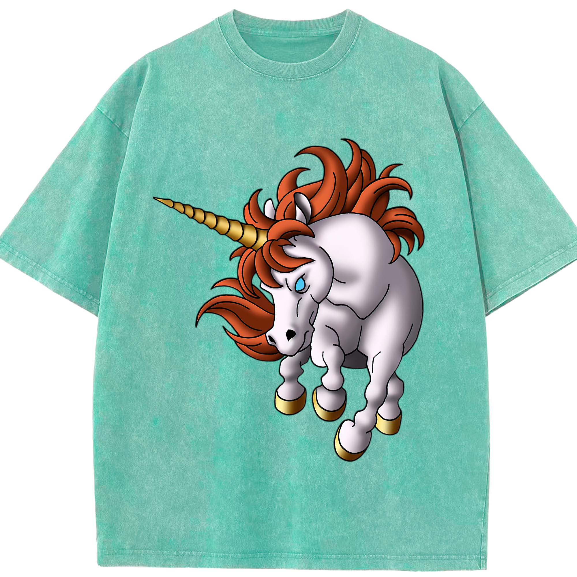 （画像用） ドラゴンクエスト Doragon Kuesuto Dragon Quest 綿100% ヴィンテージ風 半袖Tシャツ（フロントプリント）